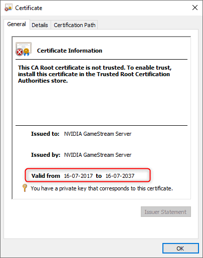 Check The Validity Of The Certificate