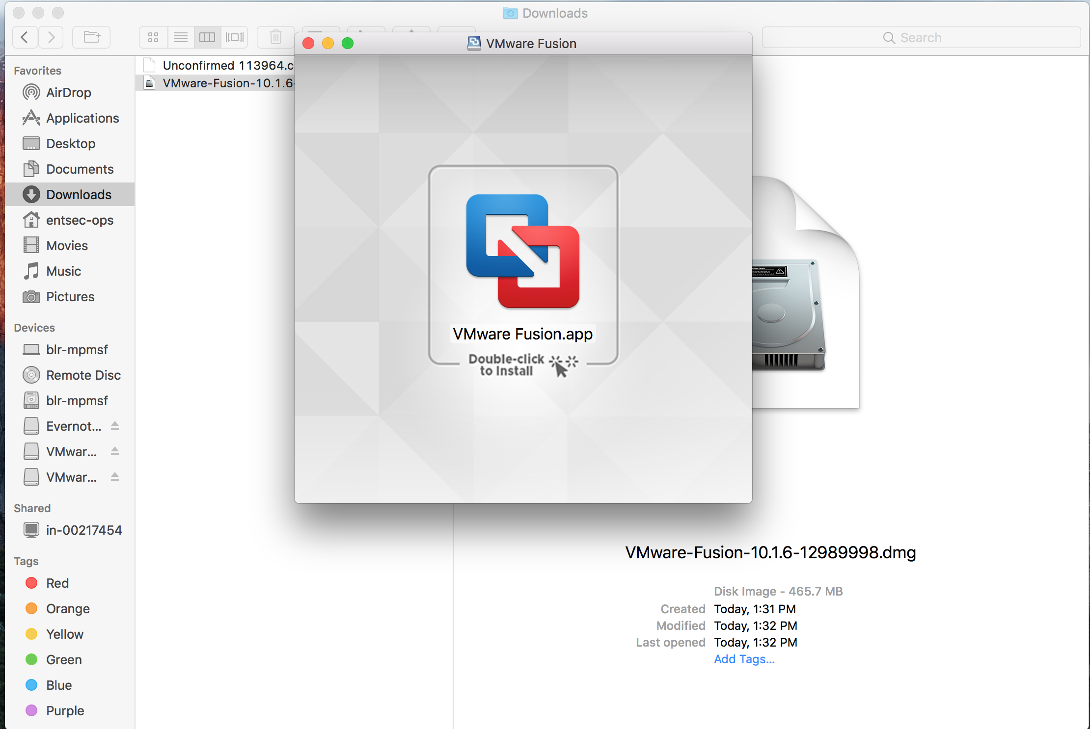 Install Vmware Fussion Player 10