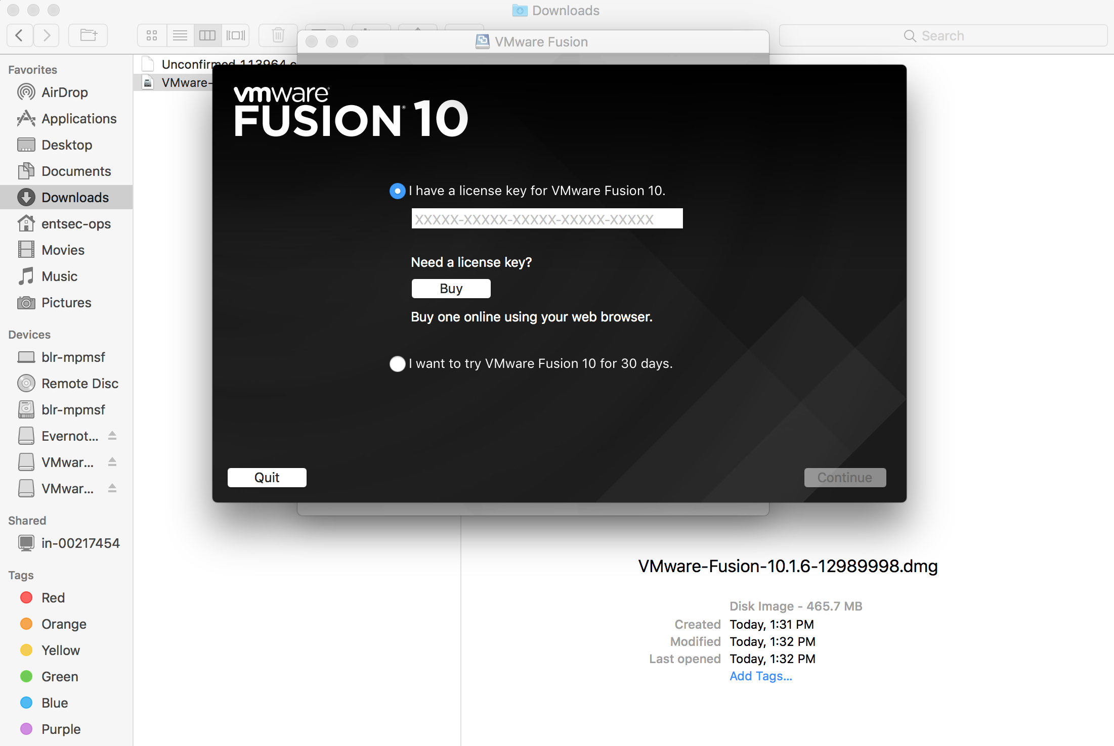 Install Vmware Fussion Player 10 Update License Key