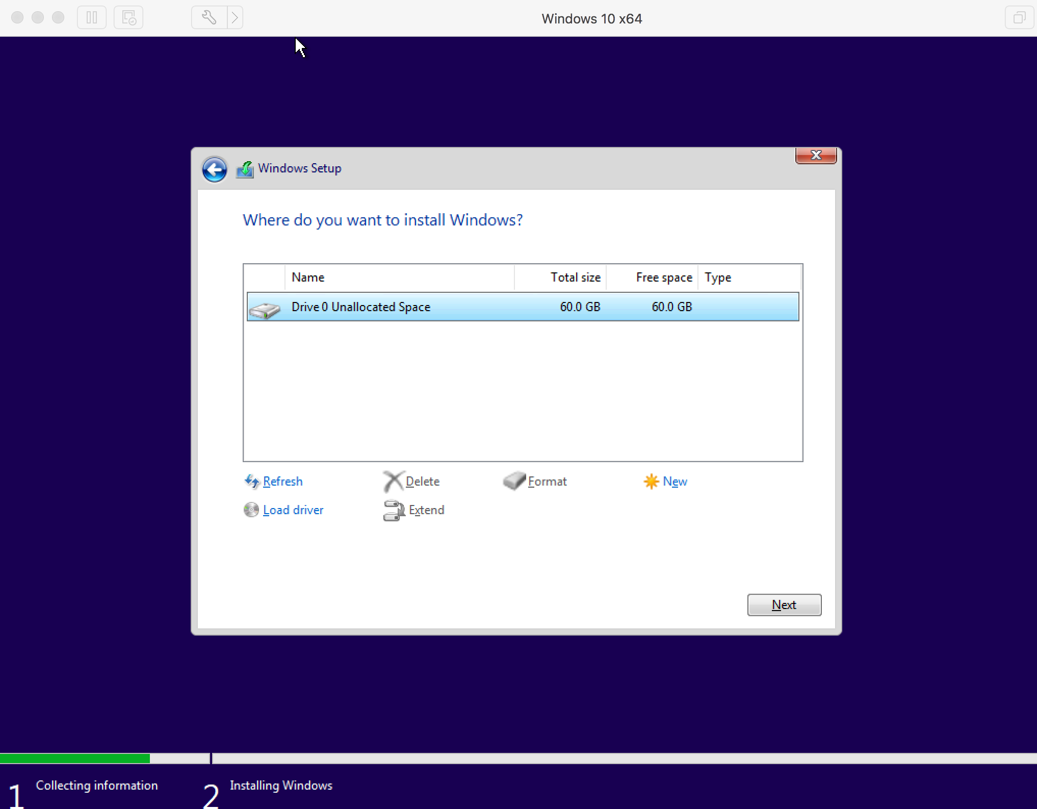 Windows 10 Installation On Vmware Fusion Select Storage