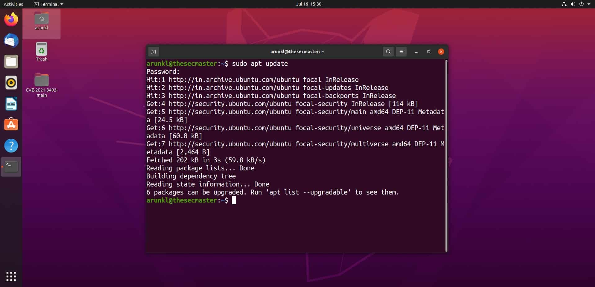 Update The Repository On Ubuntu Linux