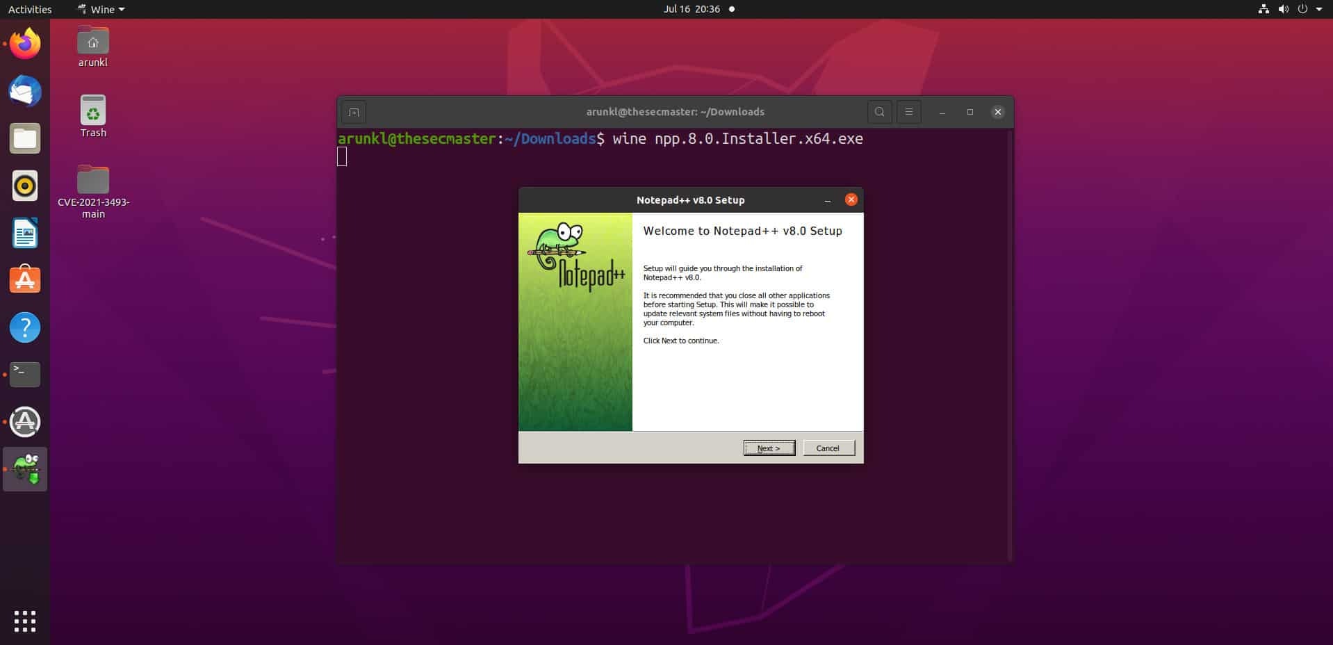 Install Windows Installer On Linux