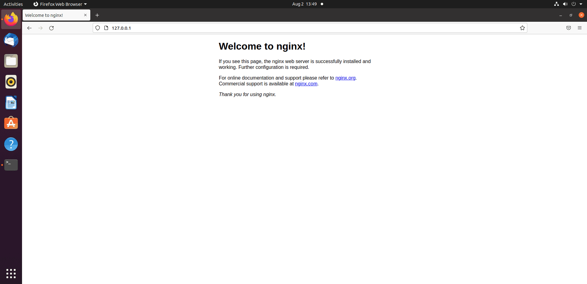 Verify The Nginx Service Is Running