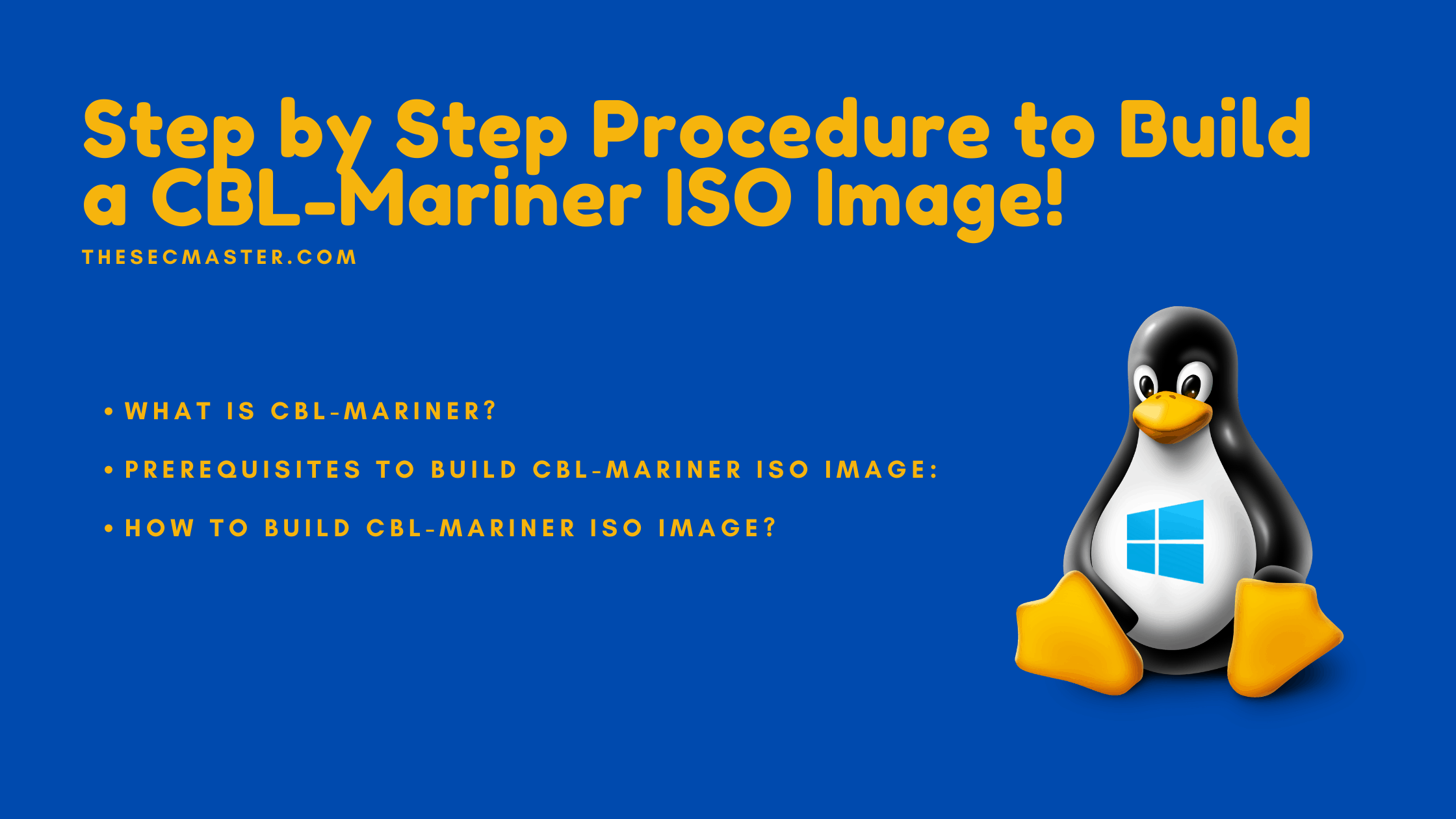 Step By Step Procedure To Build A Cbl Mariner Iso Image