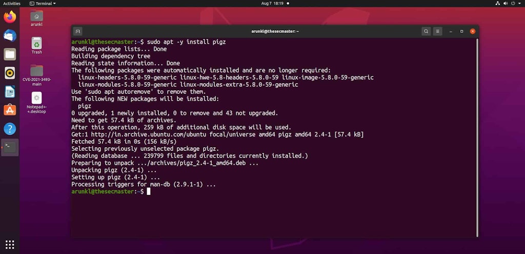 Install Pigz On Ubuntu