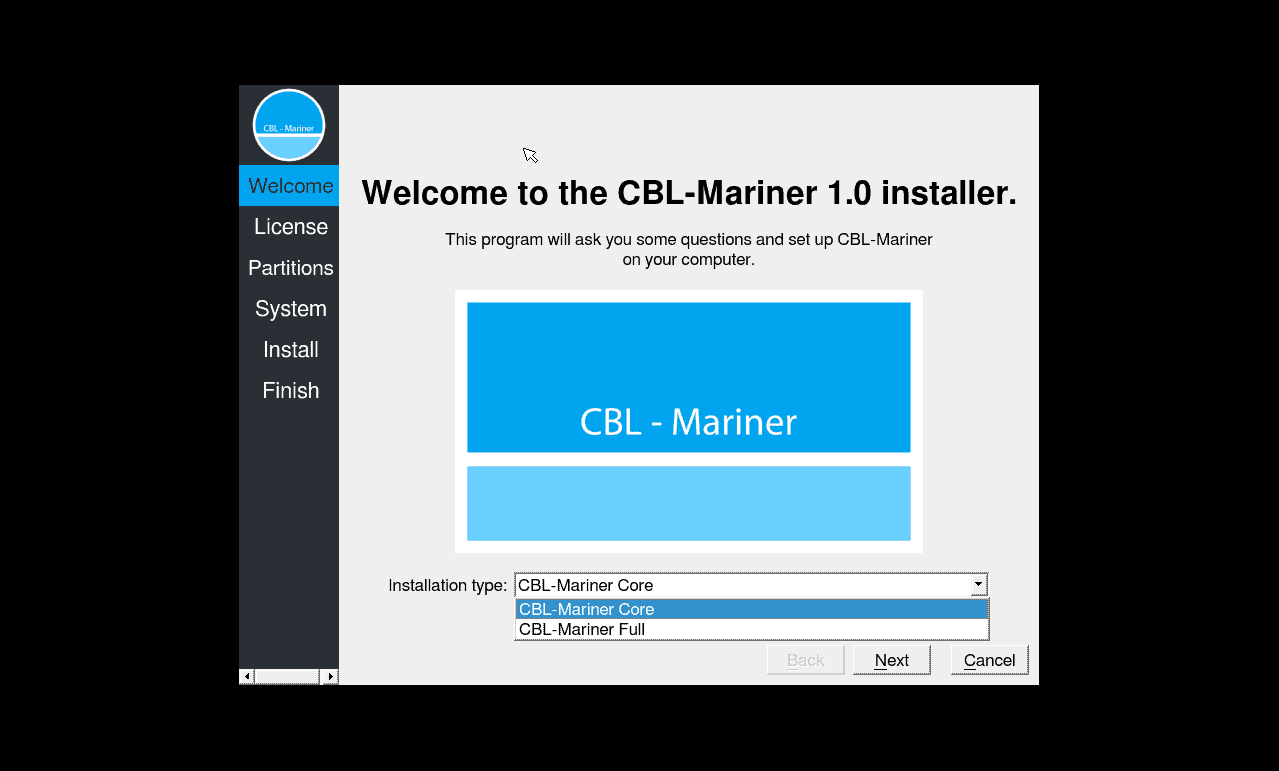 Gui Install Welcome Window