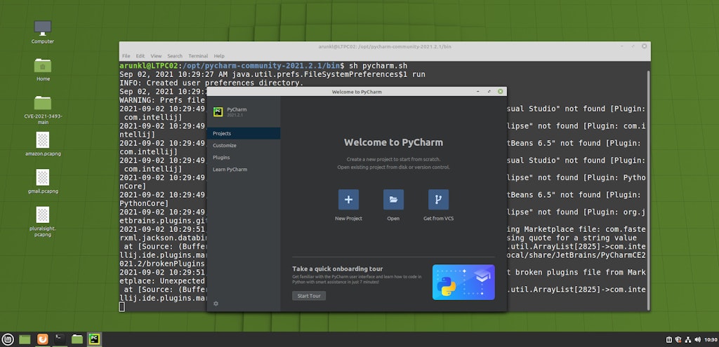 Pycharm On Linux Mint 1