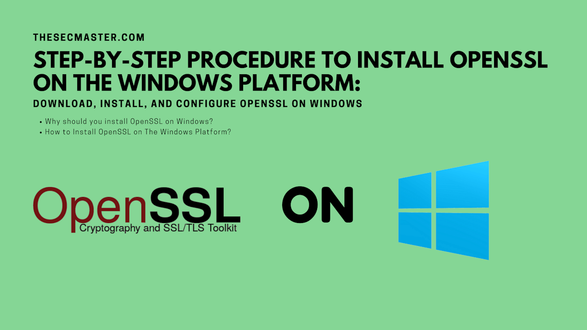 Install OpenSSL on Windows: Quick Setup Guide