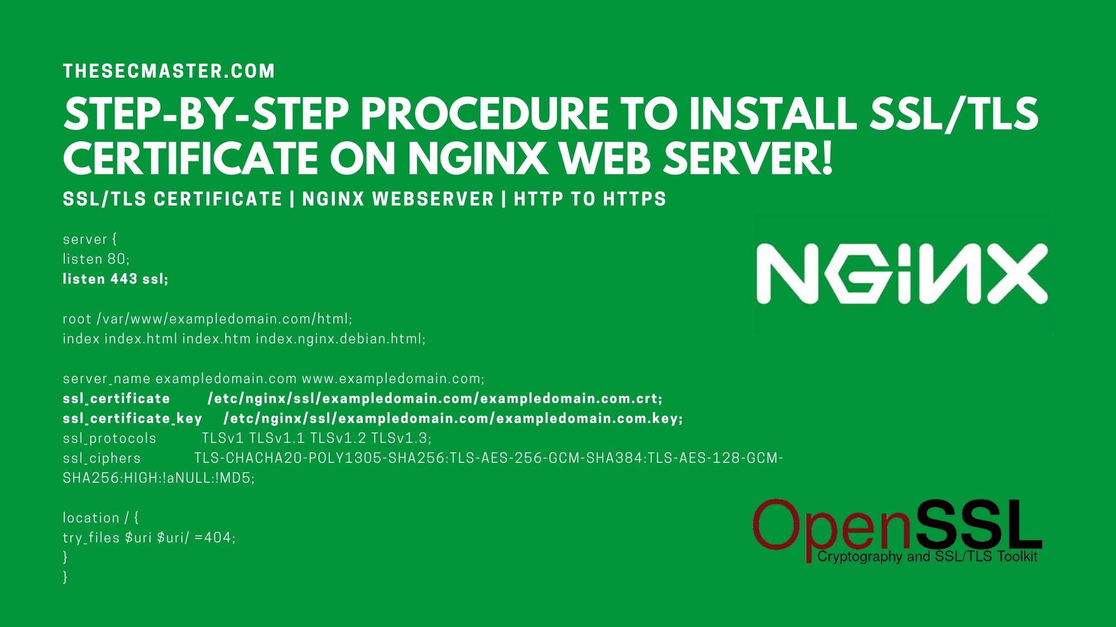 Procedure To Install Ssl Tls Certificate On Nginx Web Server