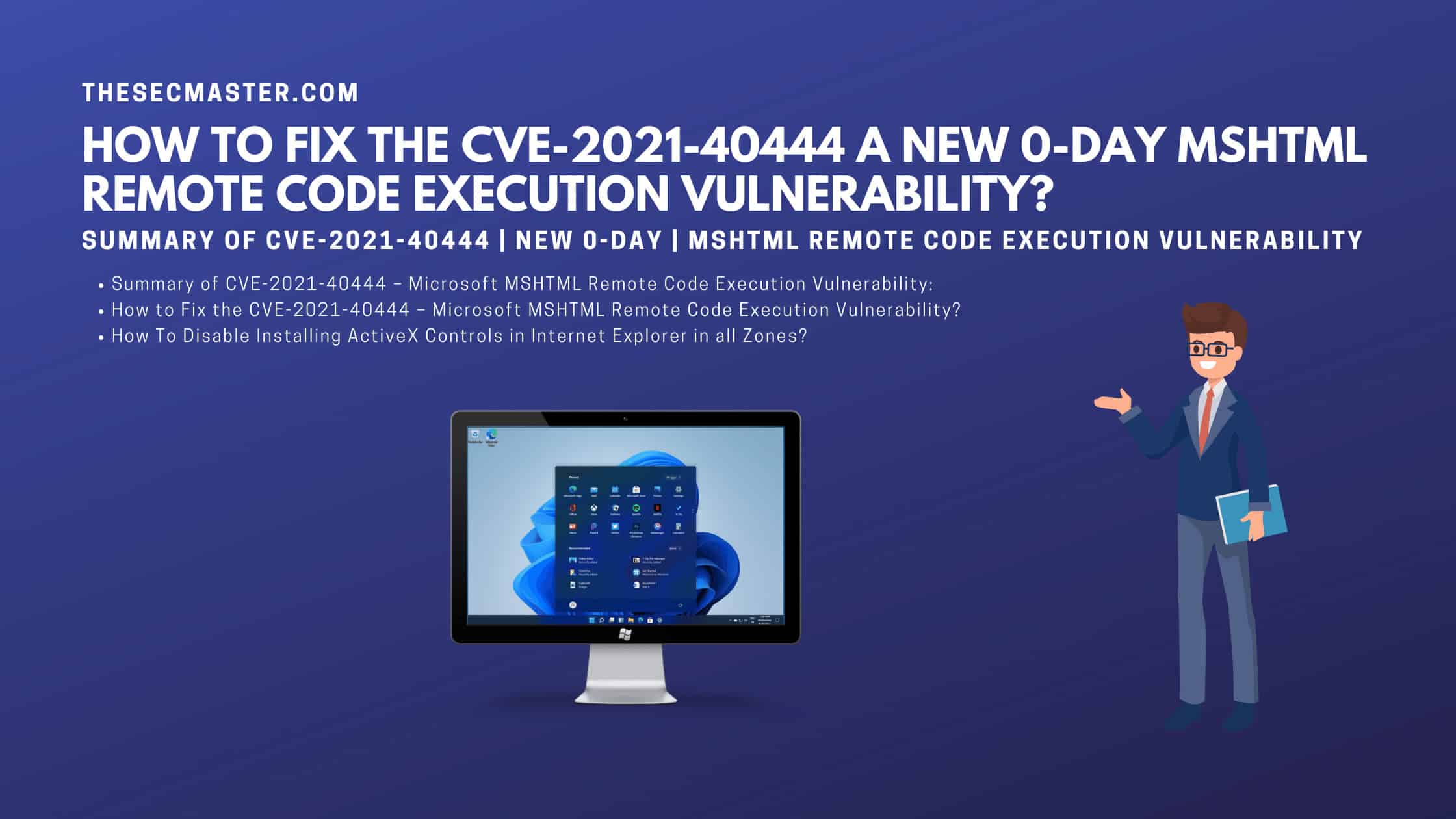 How To Fix The Cve 2021 40444 A New 0 Day Mshtml Remote Code Execution Vulnerability