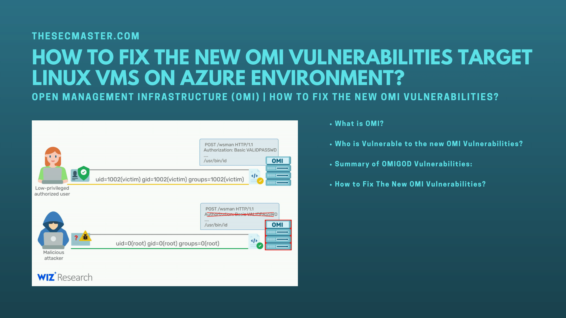How To Fix The New Omi Vulnerabilities Target Linux Vms On Azure Environment