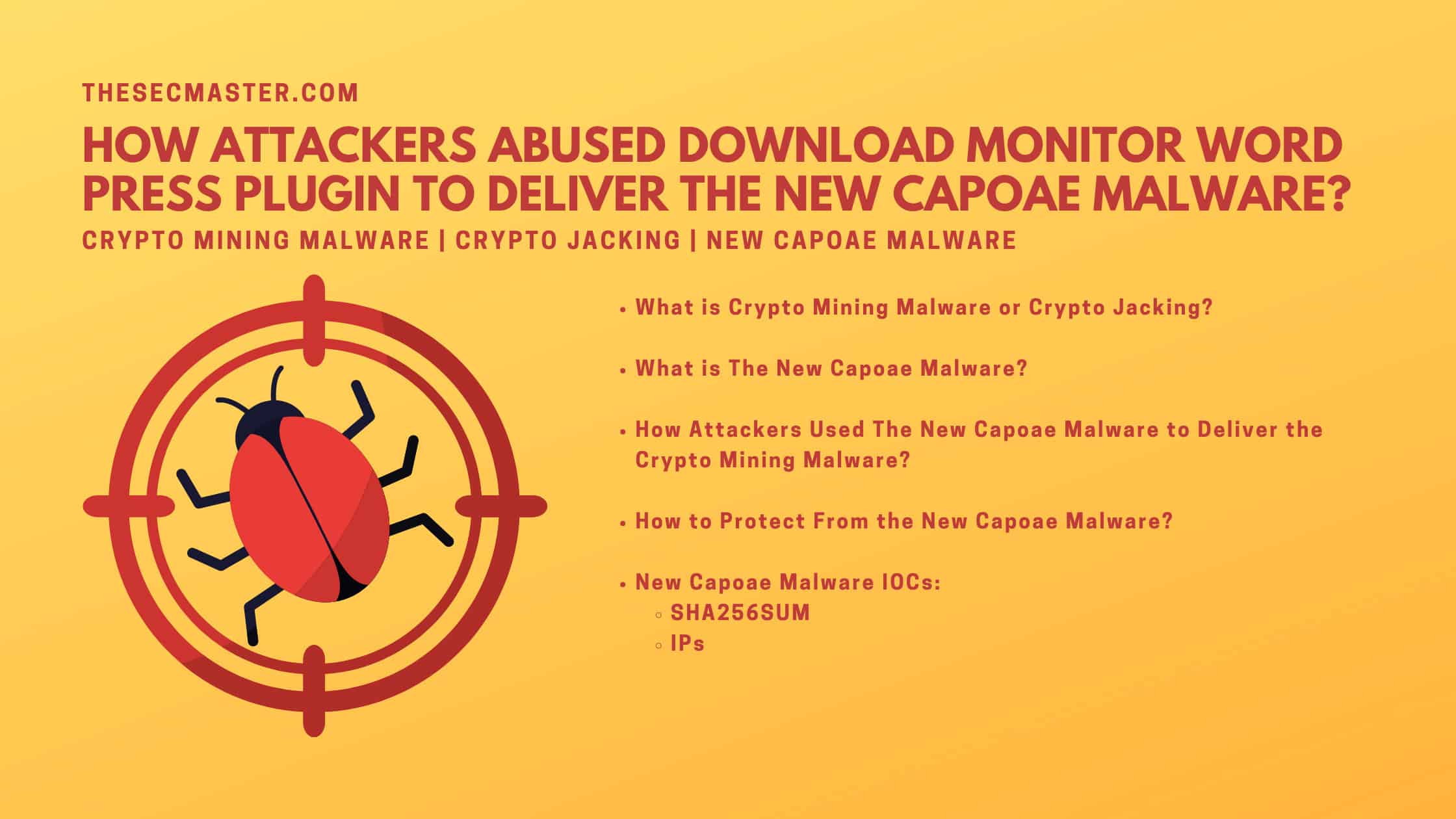 How Attackers Abused Download Monitor Word Press Plugin To Deliver The New Capoae Malware