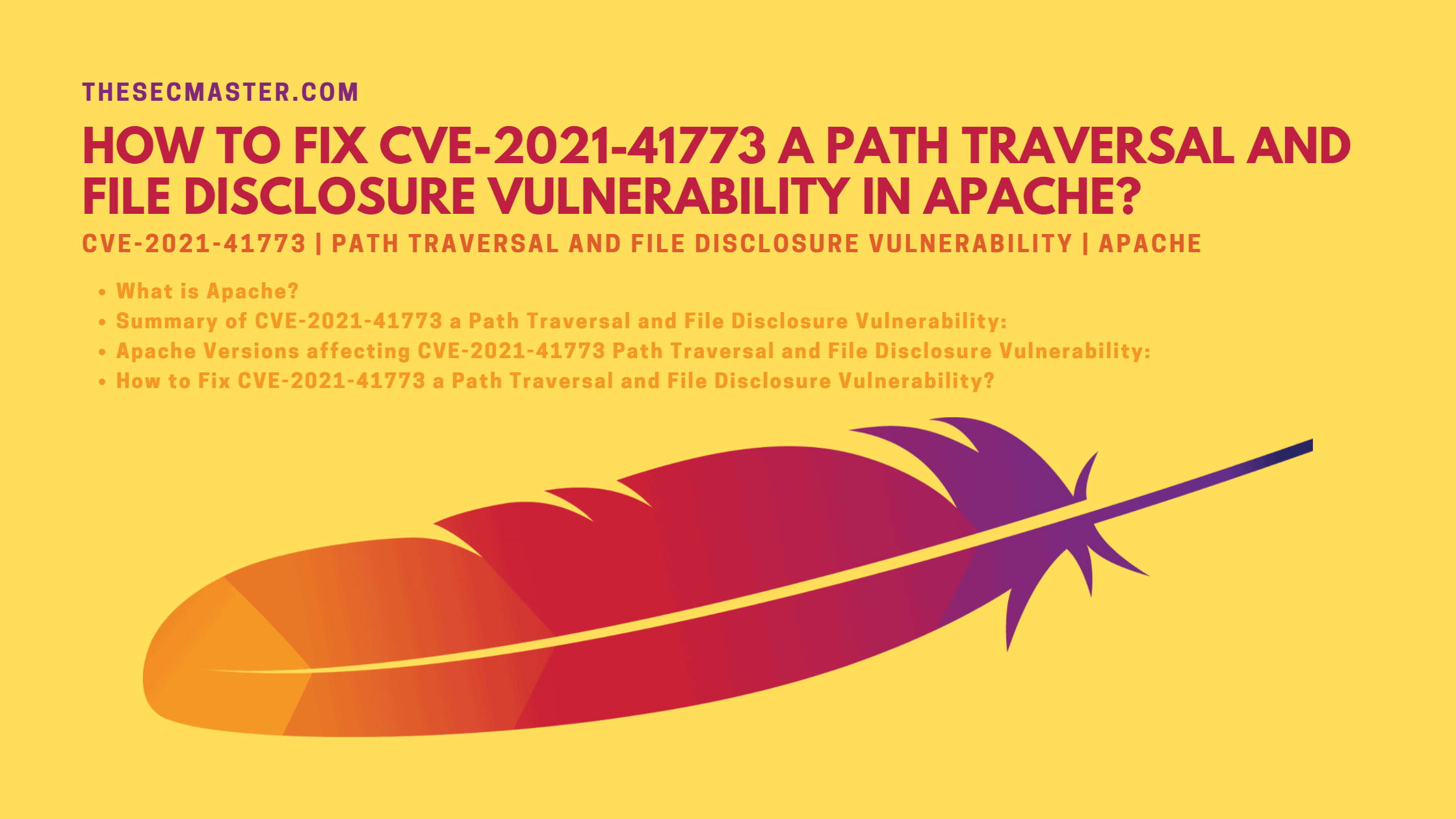 How To Fix Cve 2021 41773 A Path Traversal And File Disclosure Vulnerability In Apache