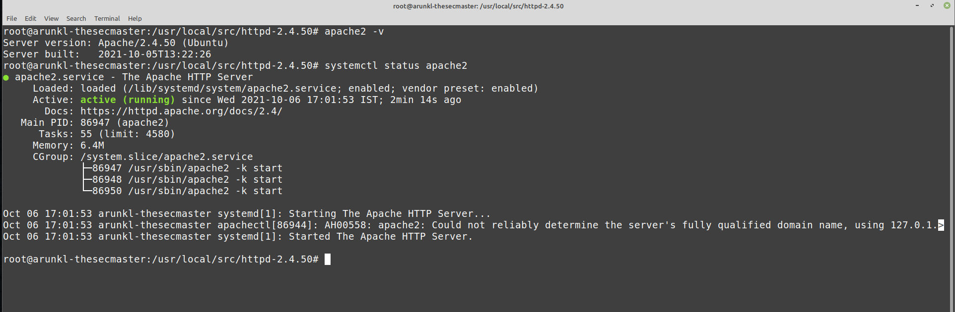 Upgrade Apache On Ubuntu