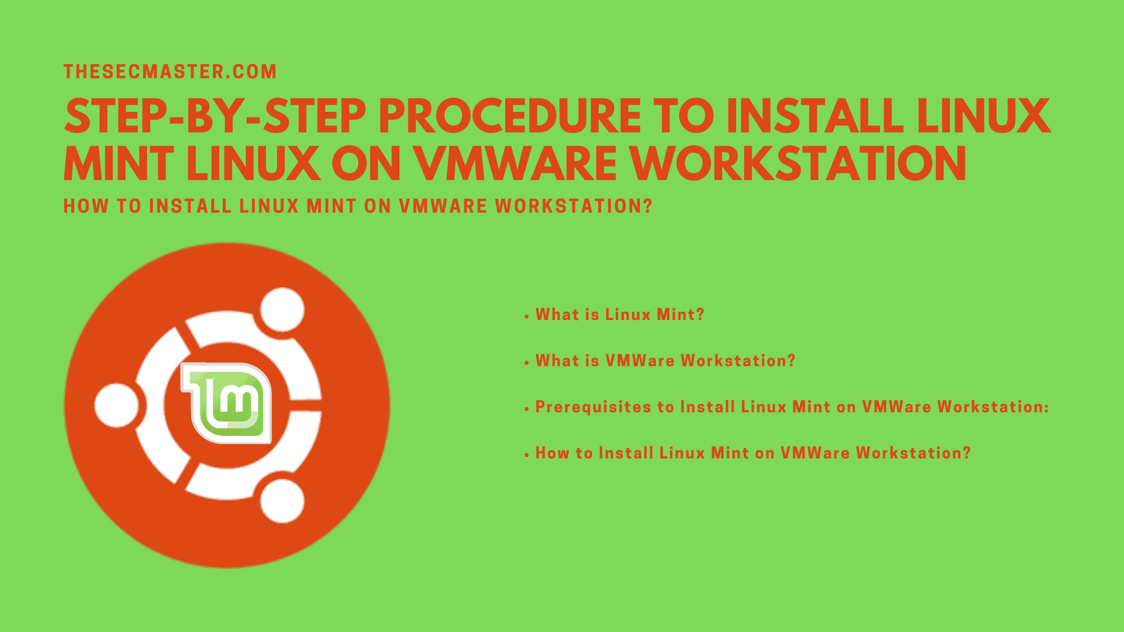 Step By Step Procedure To Install Linux Mint Linux On Vmware Workstation