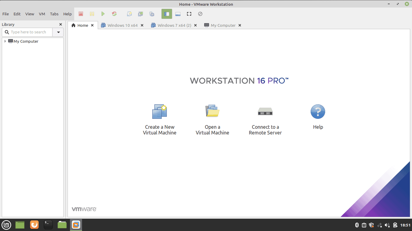 Fier Up Vmware Workstation