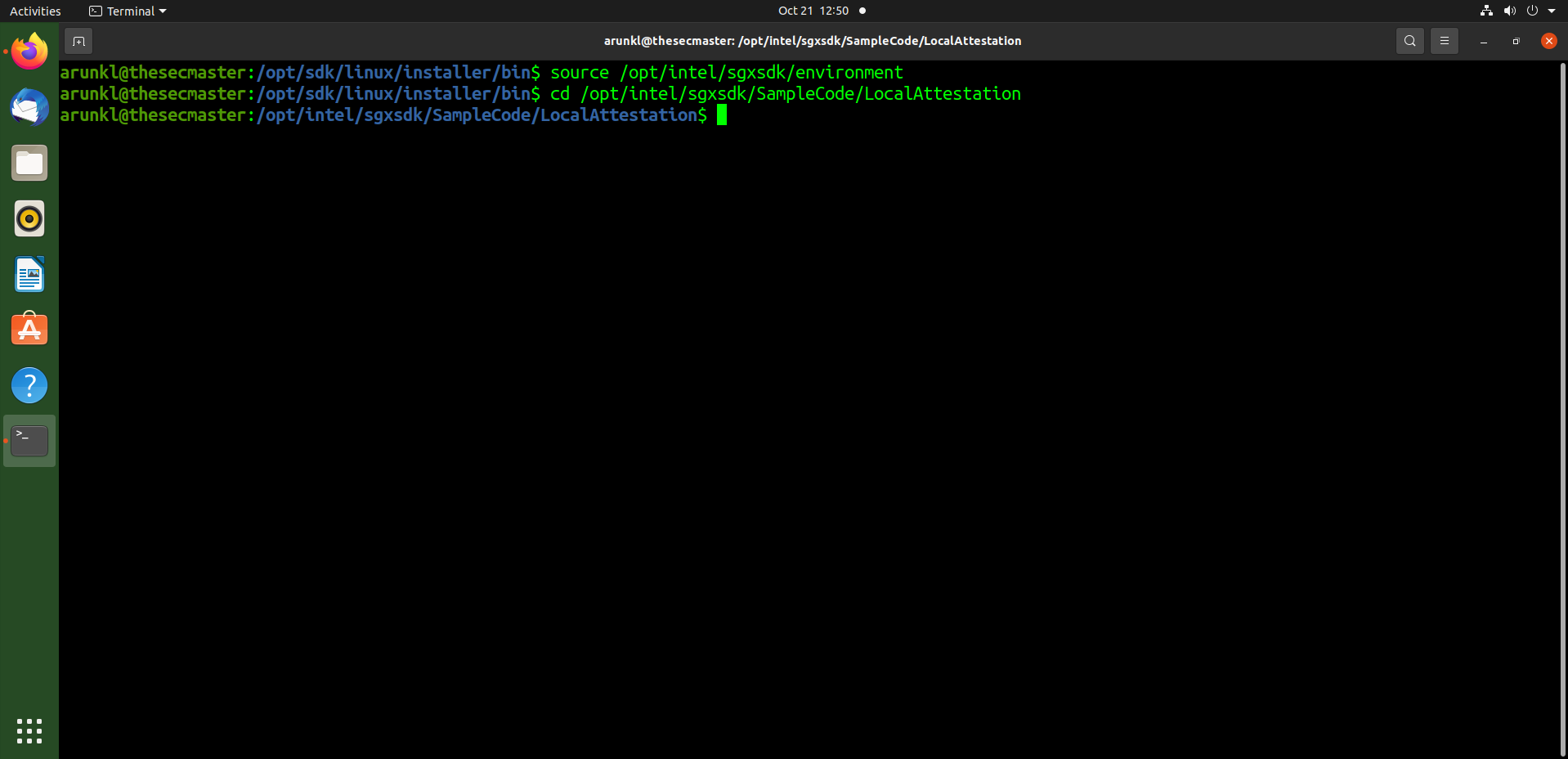 Set Up The Needed Environment Variables Before Compiling Intel Sgx Installation