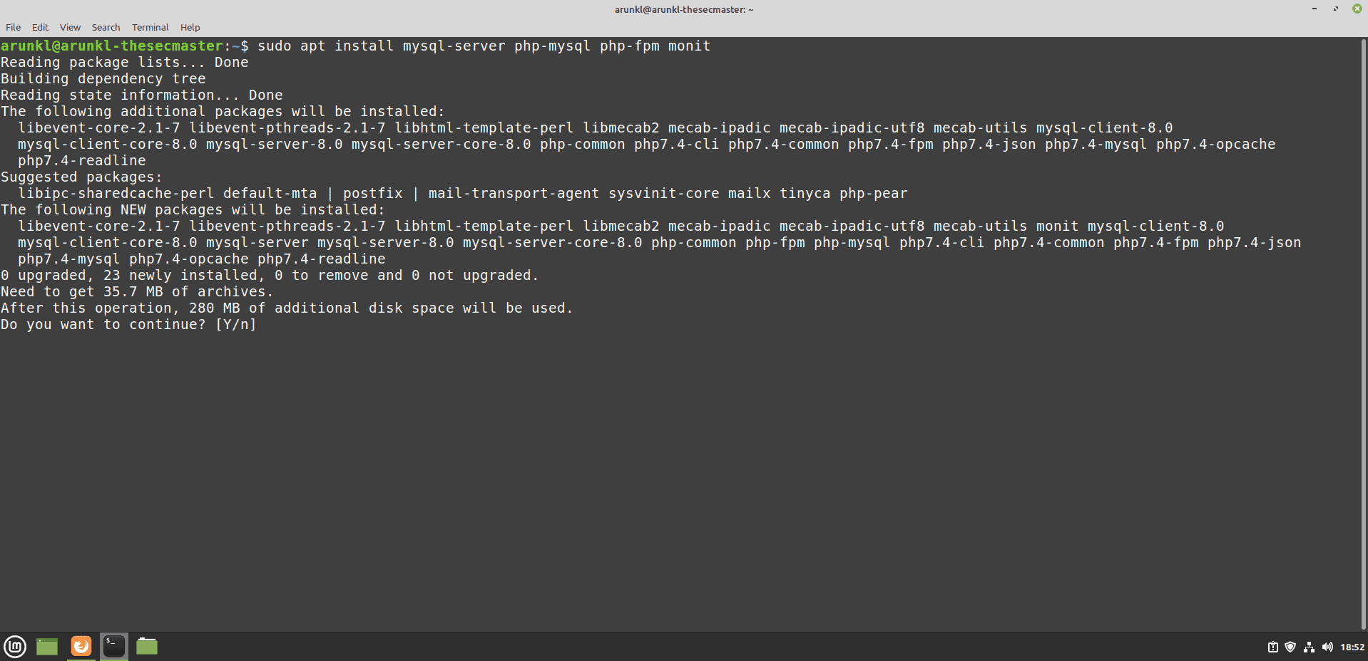 Install Mysql Server And Phe Mysql On Ubuntu