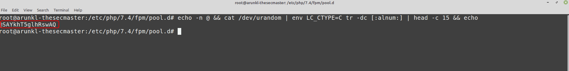 Create A Random Password On Cli In Ubuntu