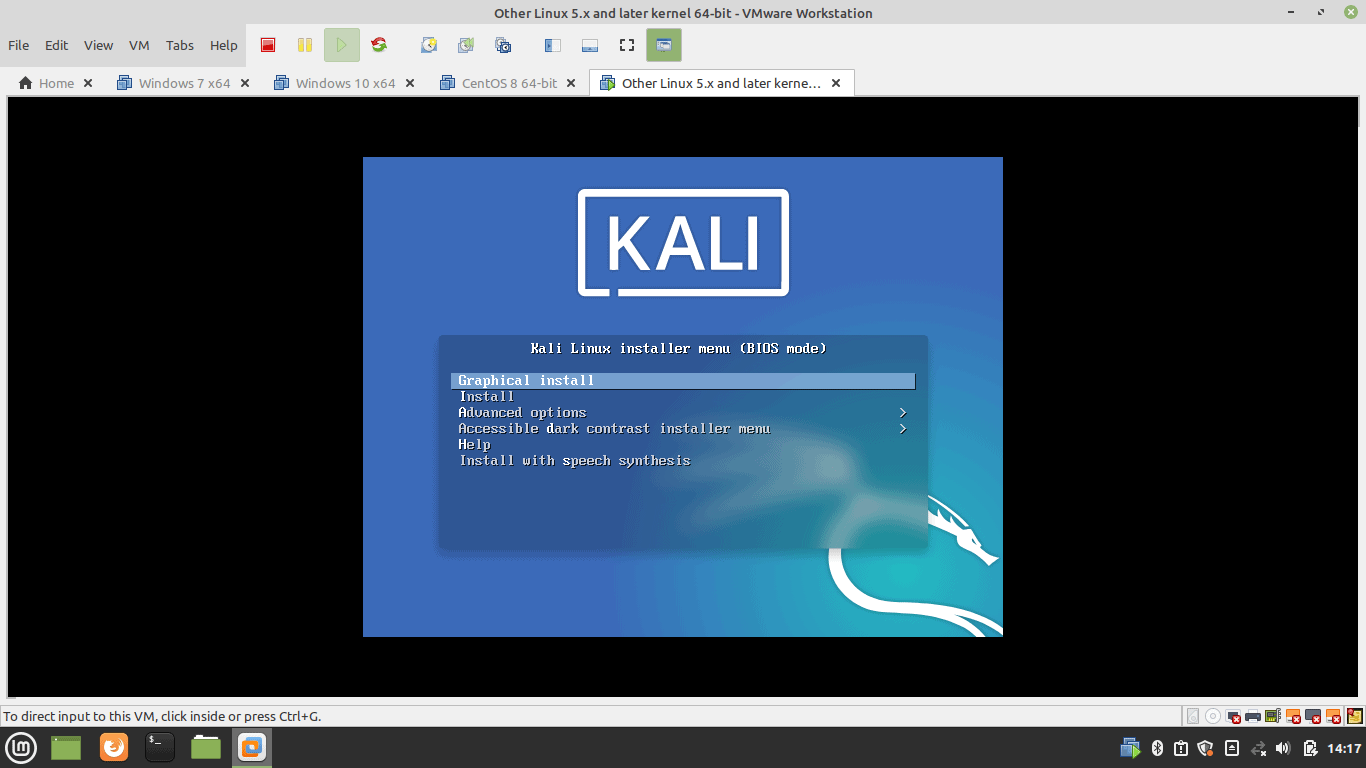 Kali Linux Installer Meu Bios Mode