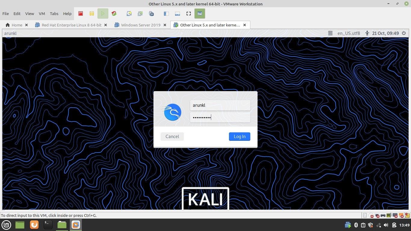 Kali Login