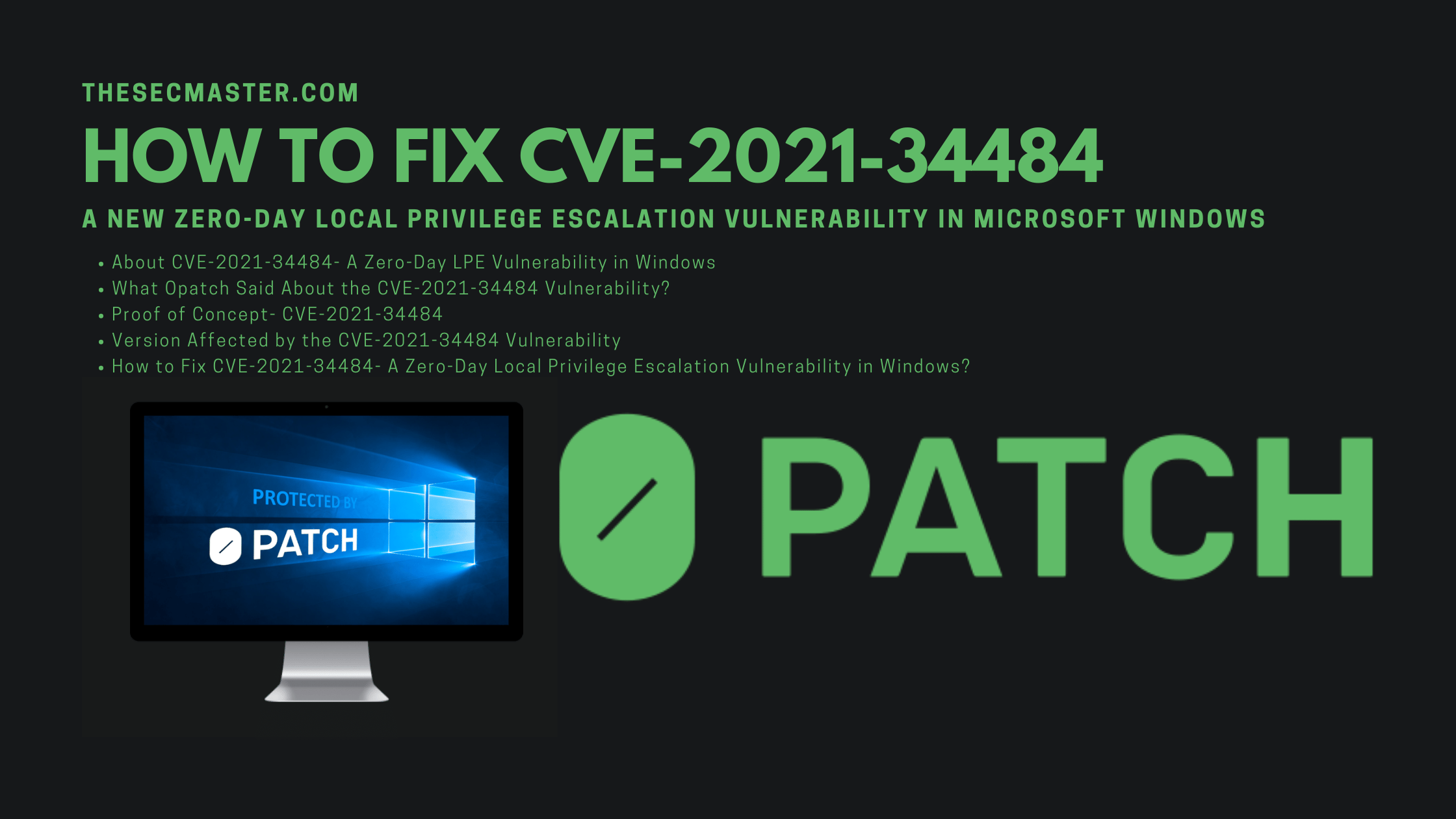 How To Fix Cve 2021 34484 A New Zero Day Local Privilege Escalation Vulnerability In Microsoft Windows