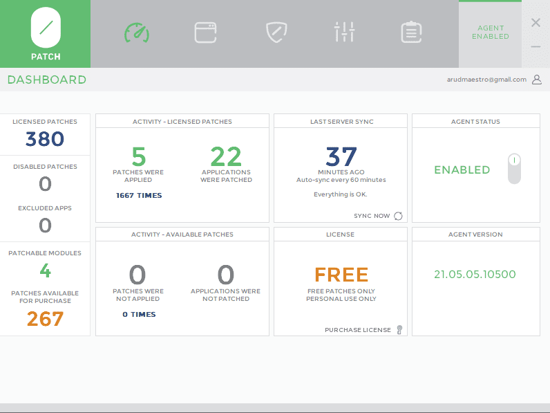 Opatch Dashboard 2