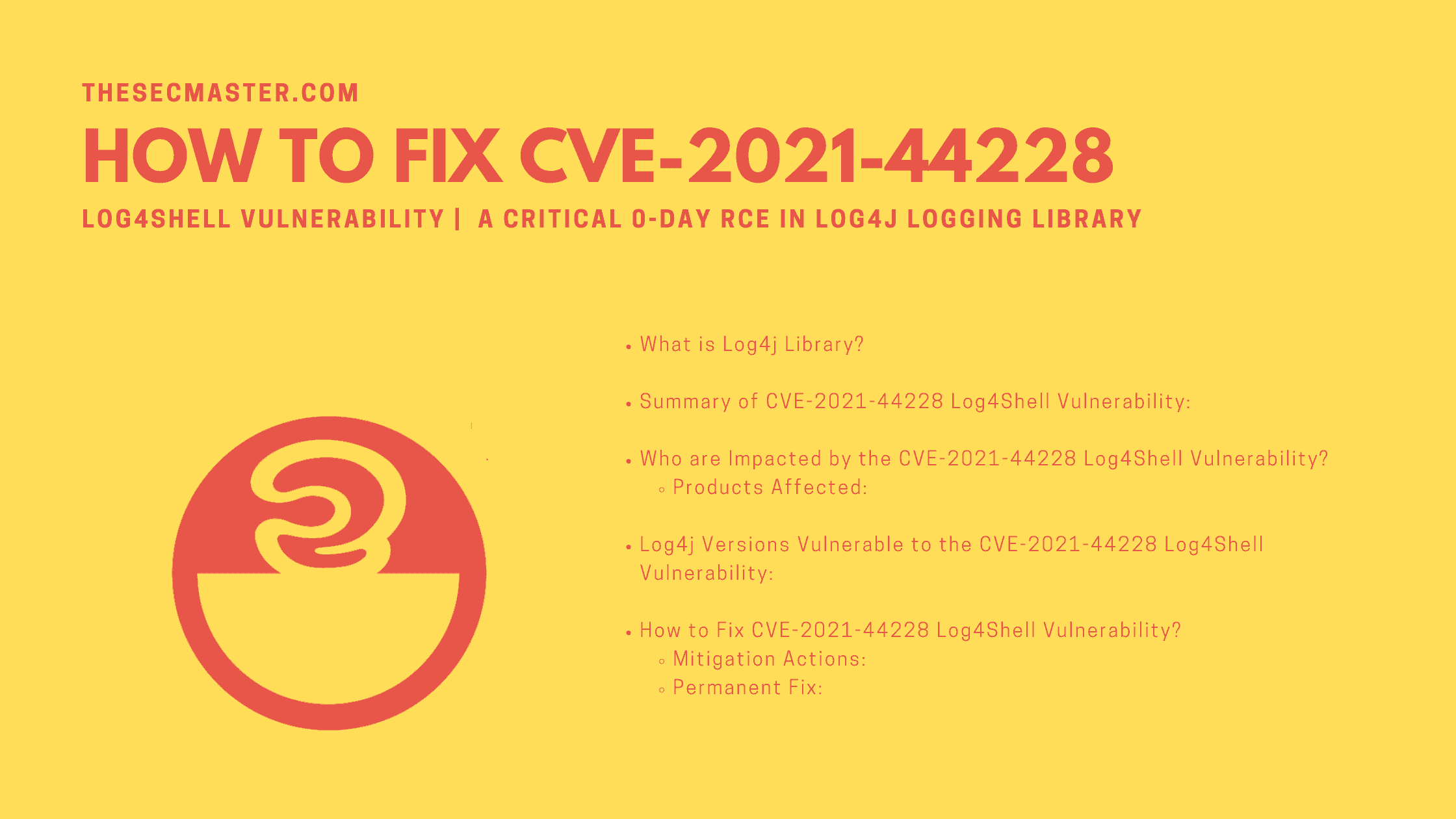 How To Fix Cve 2021 44228 Log4shell Vulnerability In Log4j Logging Library