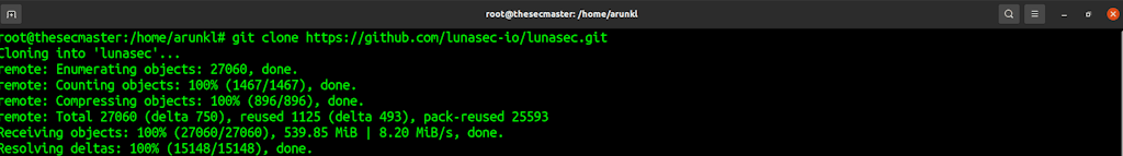 Download The Lunasec App From The Git Page