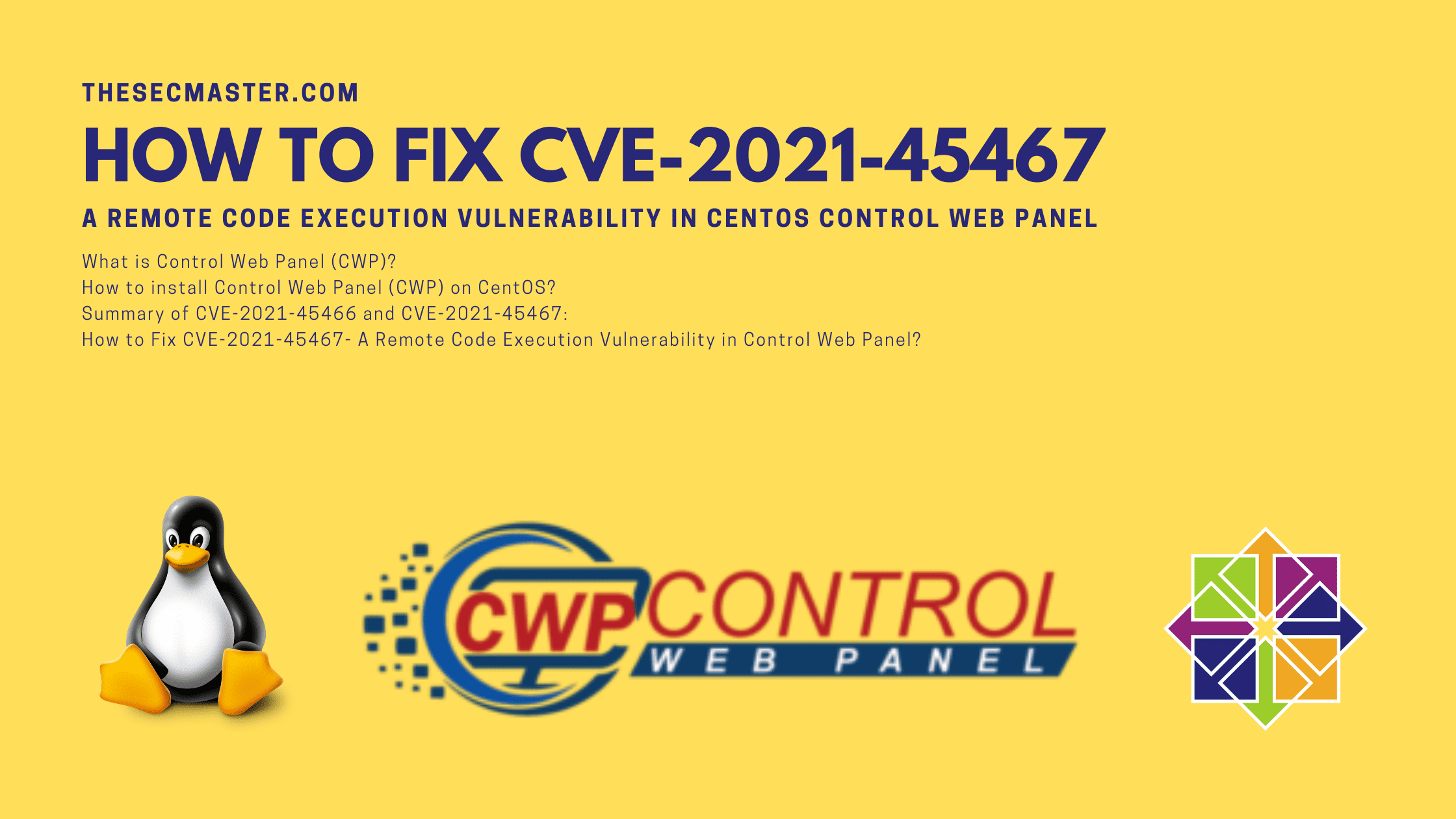 How To Fix Cve 2021 45467 A Remote Code Execution Vulnerability In Control Web Panel