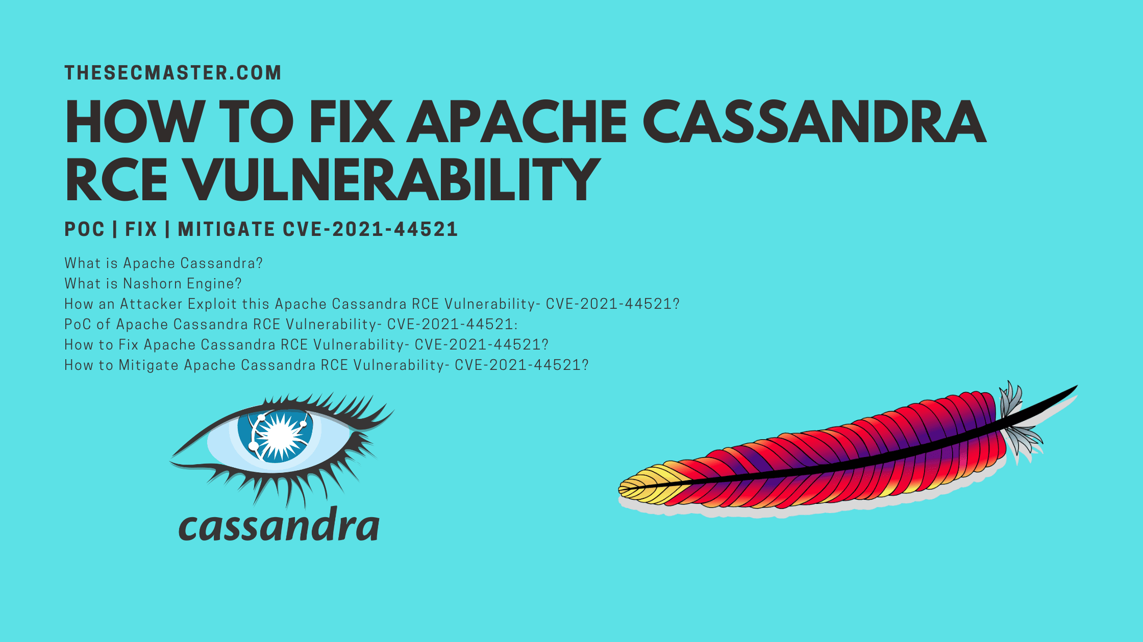 How To Fix Apache Cassandra Rce Vulnerability Cve 2021 44521