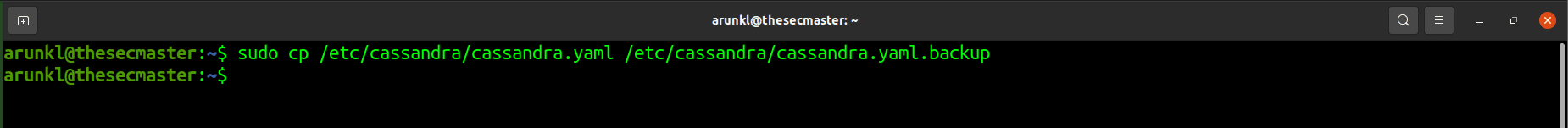 Back Up Your Cassandra Configuration Files