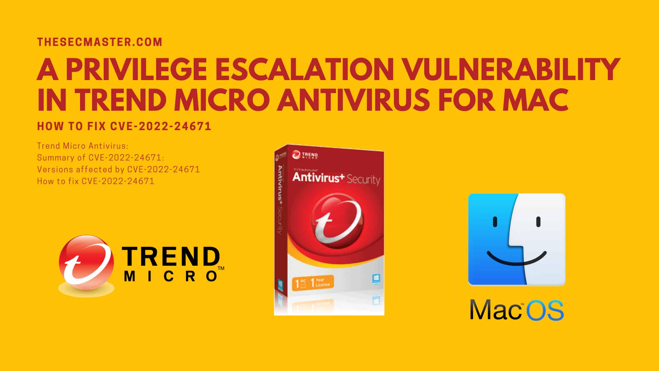 How To Fix Cve 2022 24671 A Privilege Escalation Vulnerability In Trend Micro Antivirus