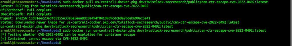 Test Your Container Is Vulnerable To Cve 2022 0492