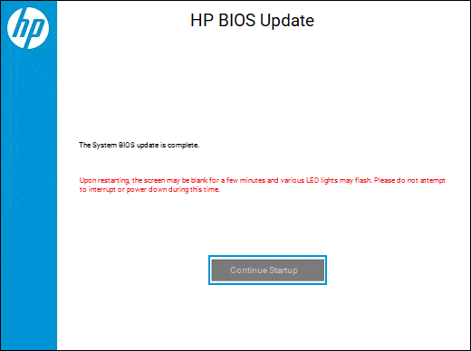 Complete The Bios Update Process And Restart The Computer