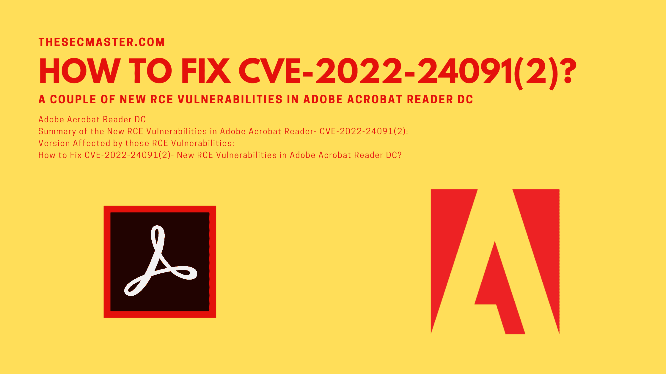 How To Fix Cve 2022 240912 New Rce Vulnerabilities In Adobe Acrobat Reader Dc