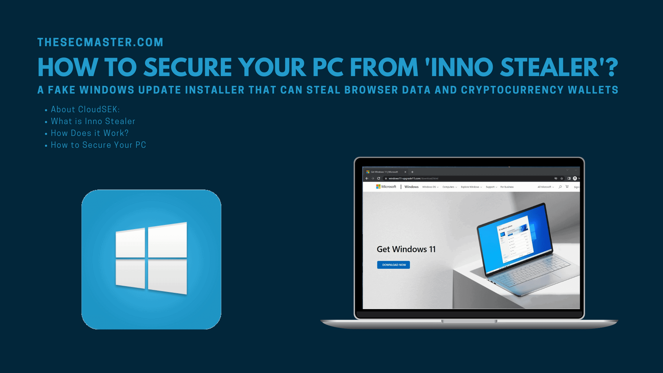 How To Secure Your Pc From Inno Stealer A Fake Windows Update Installer
