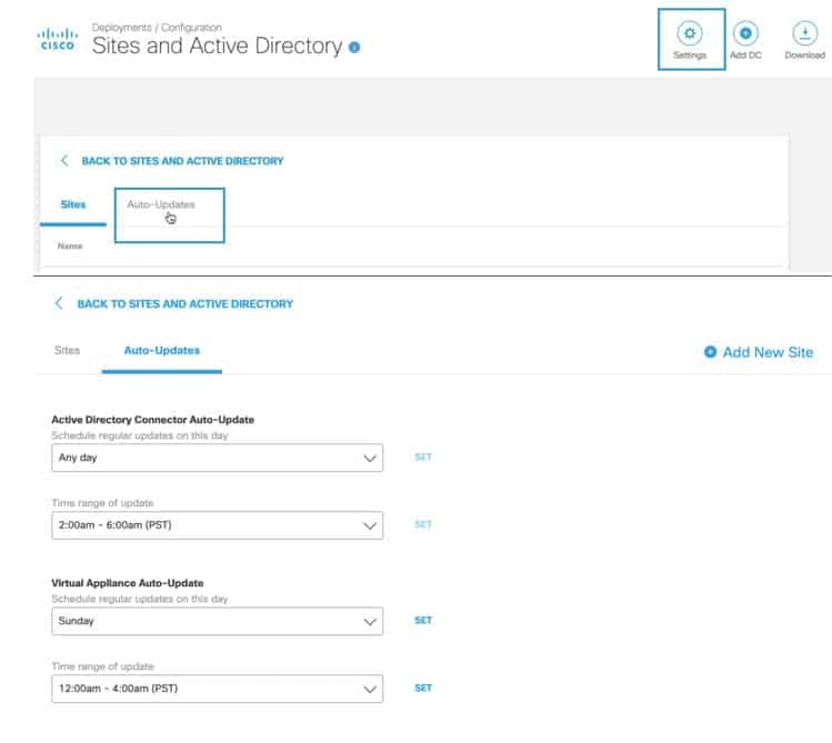 Set The Auto Upgrade On Cisco Umbrella Virtual Appliance