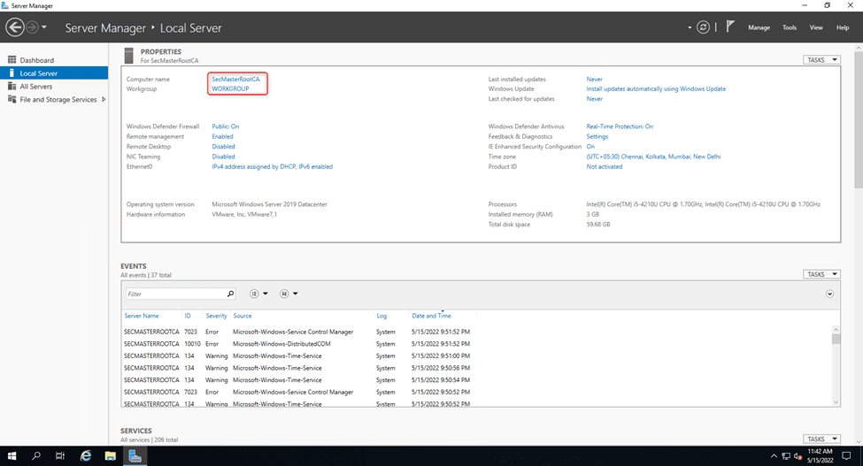 Standalone Root Ca