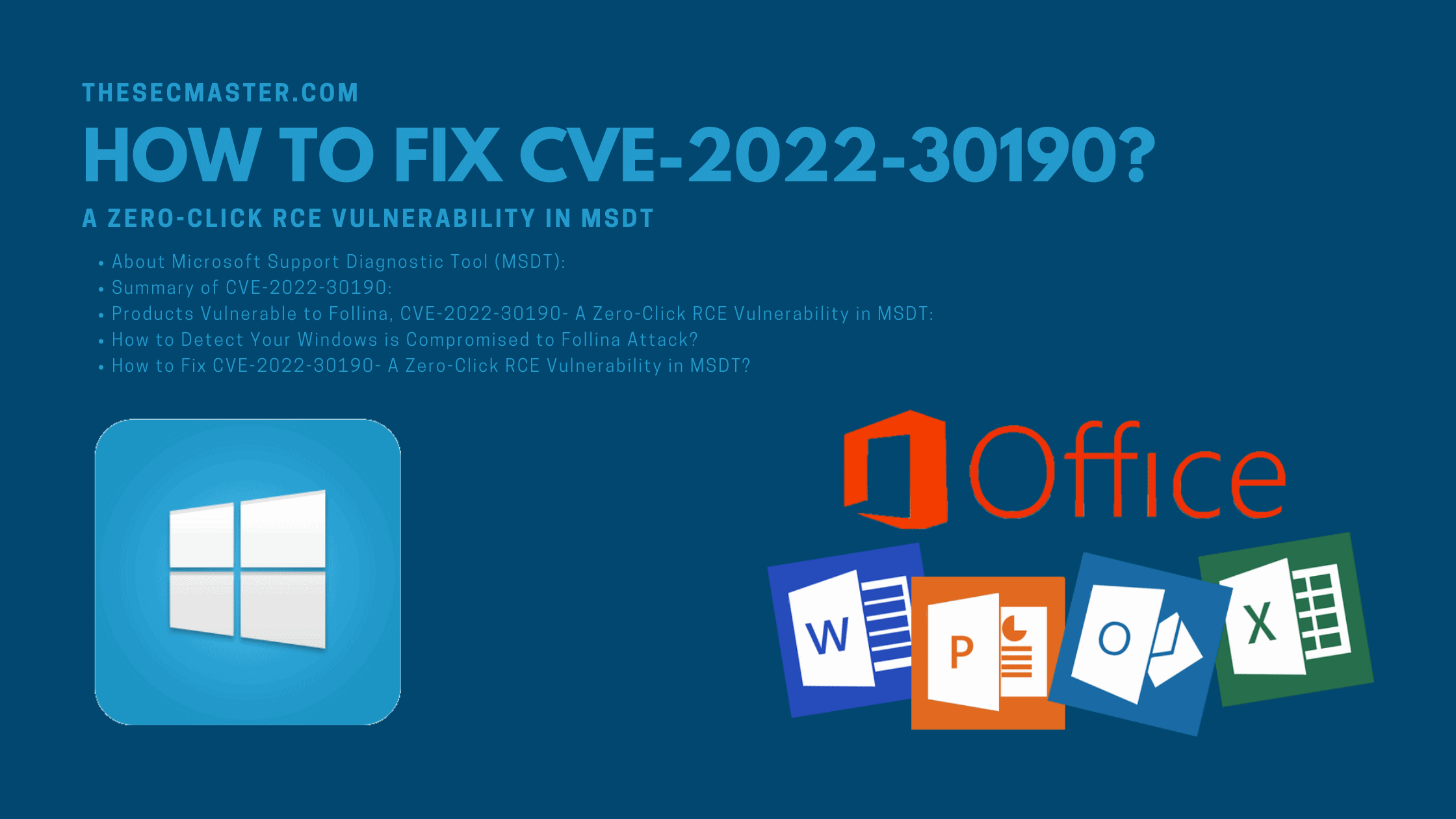 How To Fix Cve 2022 30190 A Zero Click Rce Vulnerability In Msdt