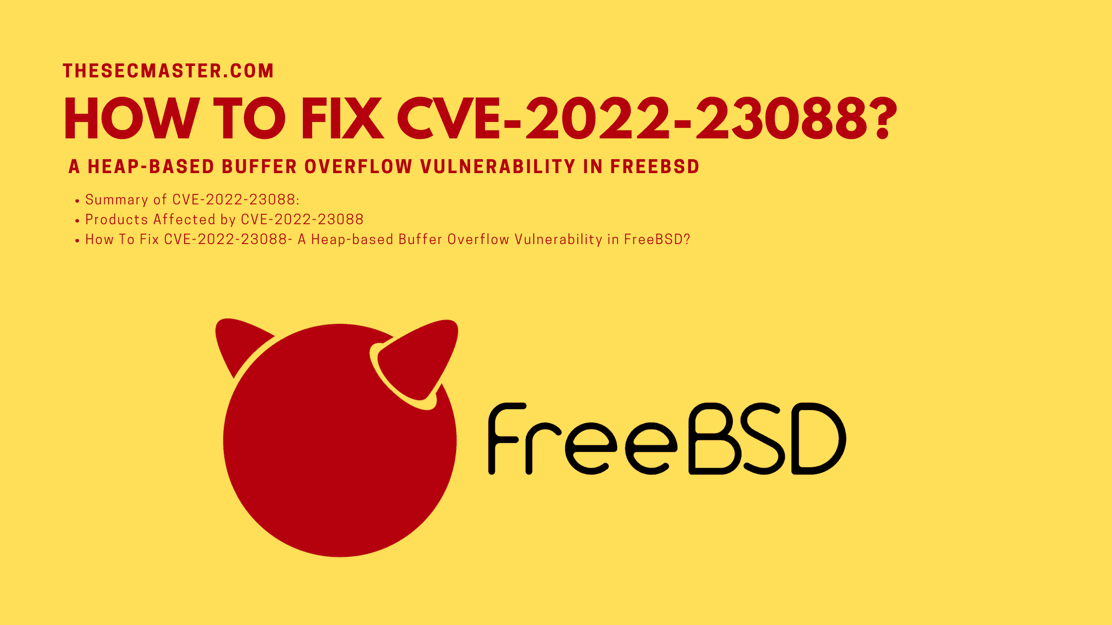 How To Fix Cve 2022 23088 A Heap Based Buffer Overflow Vulnerability In Freebsd