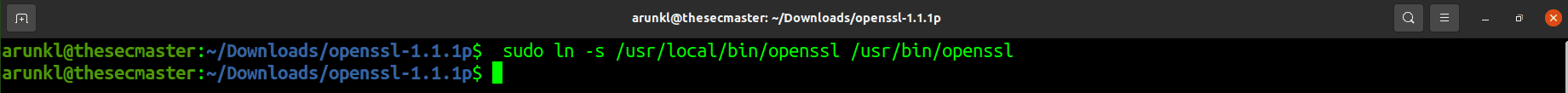 Create Symbolic Link From Newly Install Binary To The Default Location