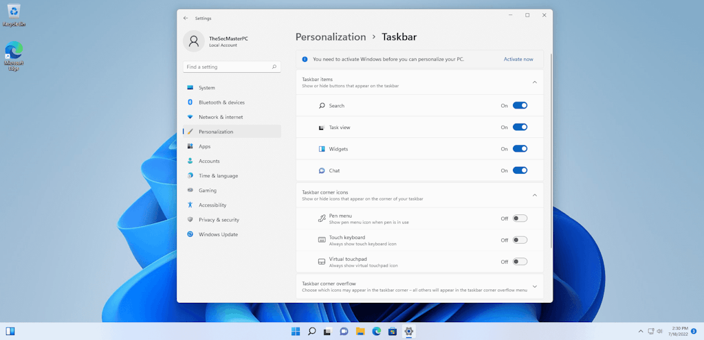Clear Your Taskbar Menu In Windows 11