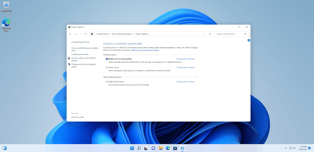 Check Power Settings In Windows 11