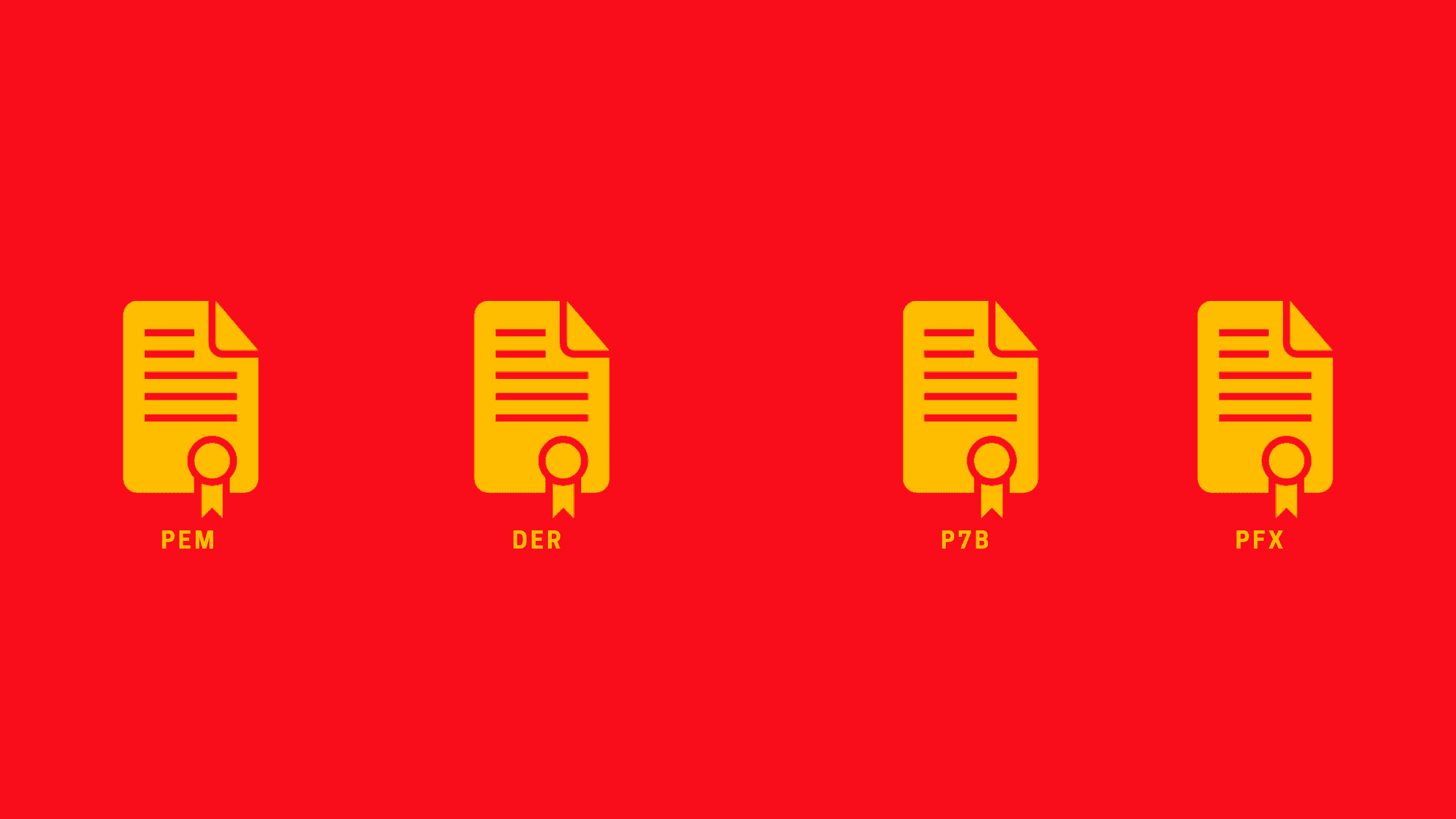 Different Types Of Certificate Formats