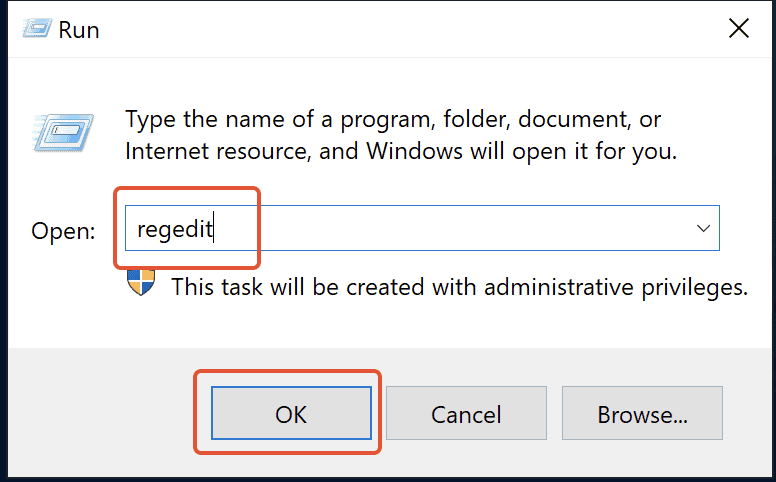Open Regedit Utility On Windows 1
