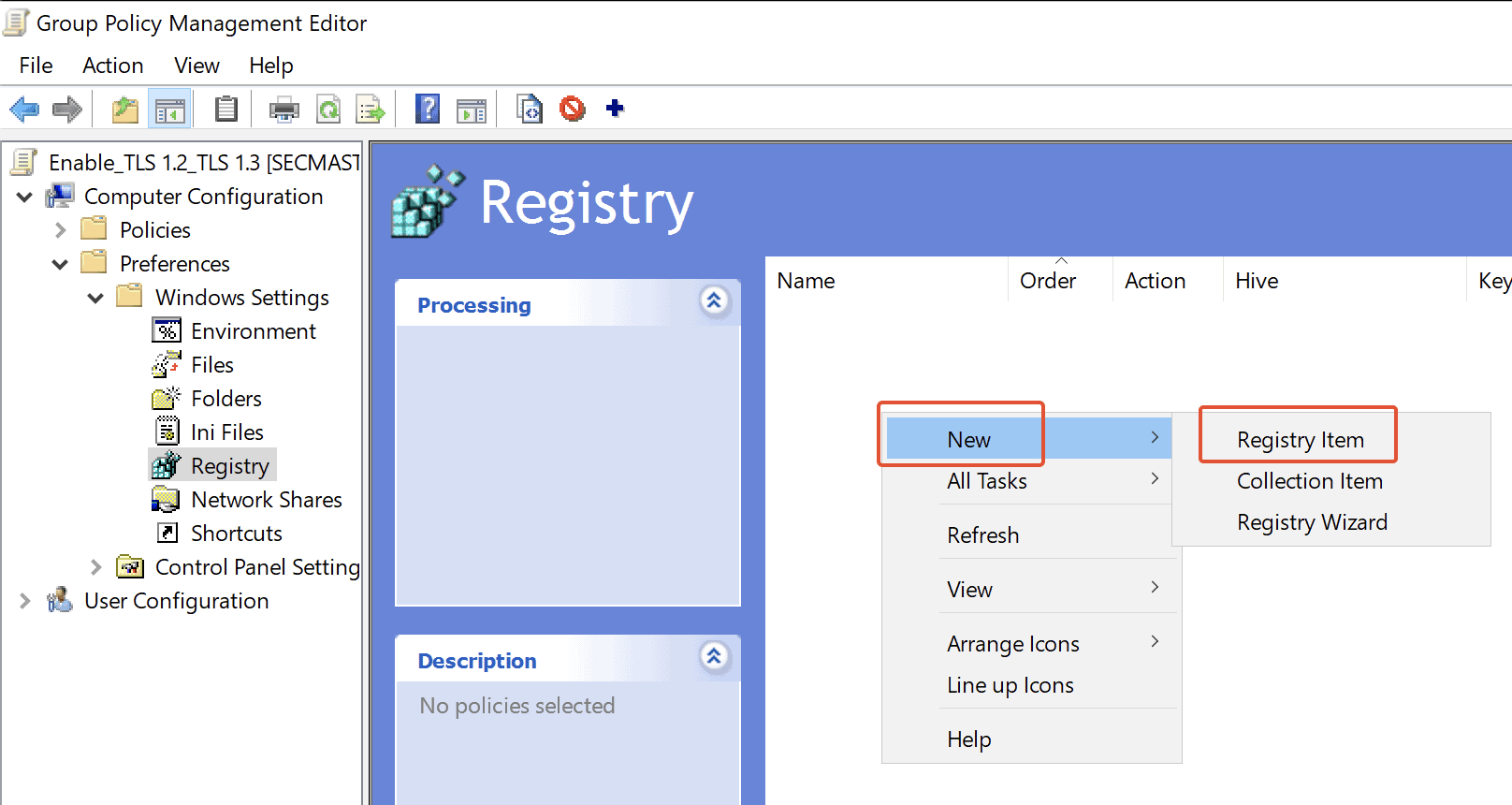Create Registry Item In Group Policy