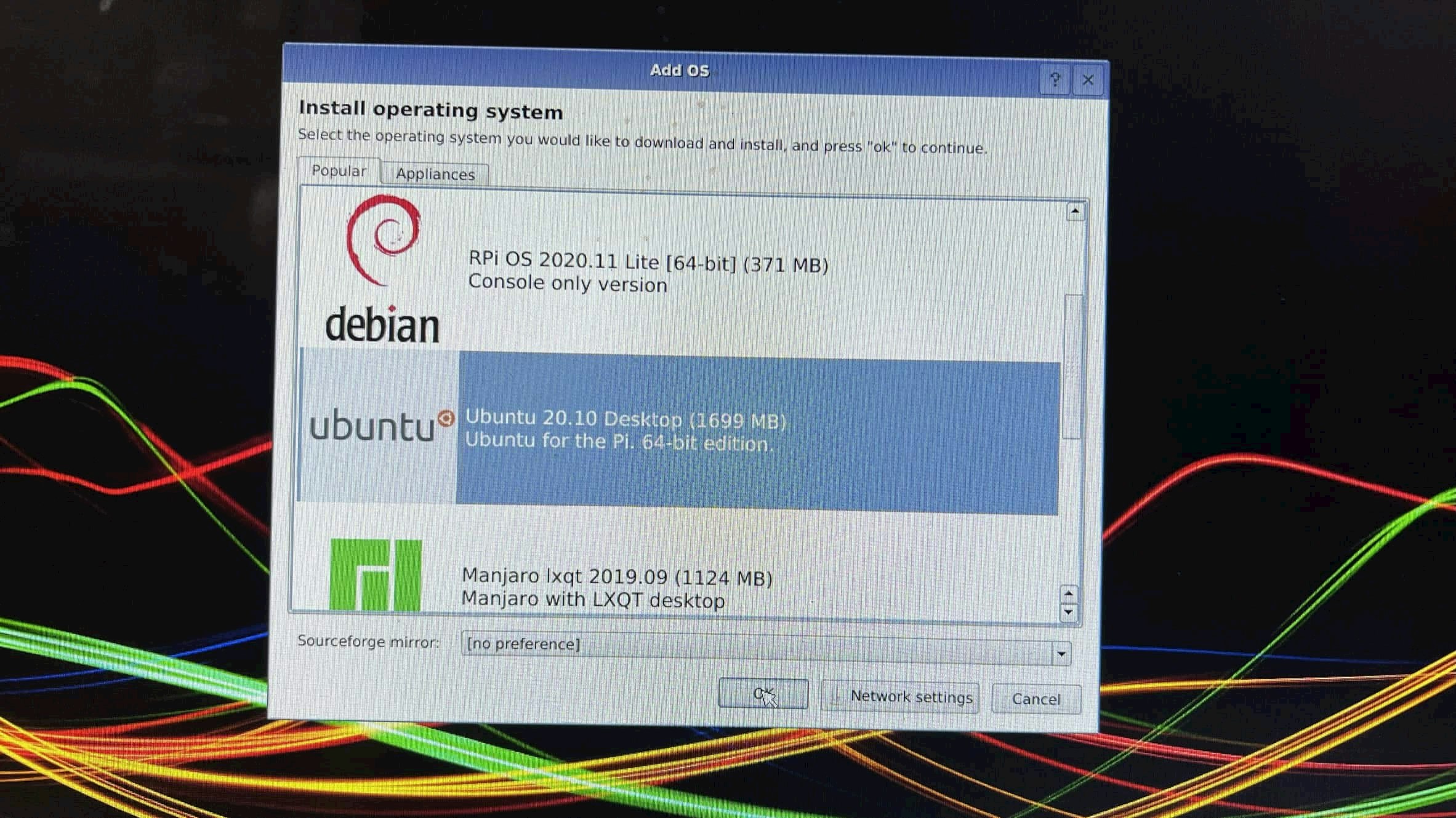 Selected Ubuntu 20 10 Desktop To Install On Berryboot