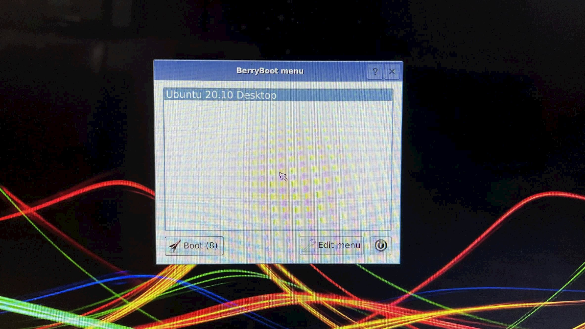 Berryboot Menu With Ubuntu