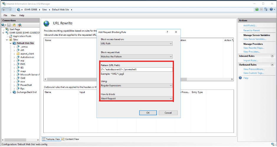 An Image To Update Pattern Url Path Under Request Blocking Rule 1 1